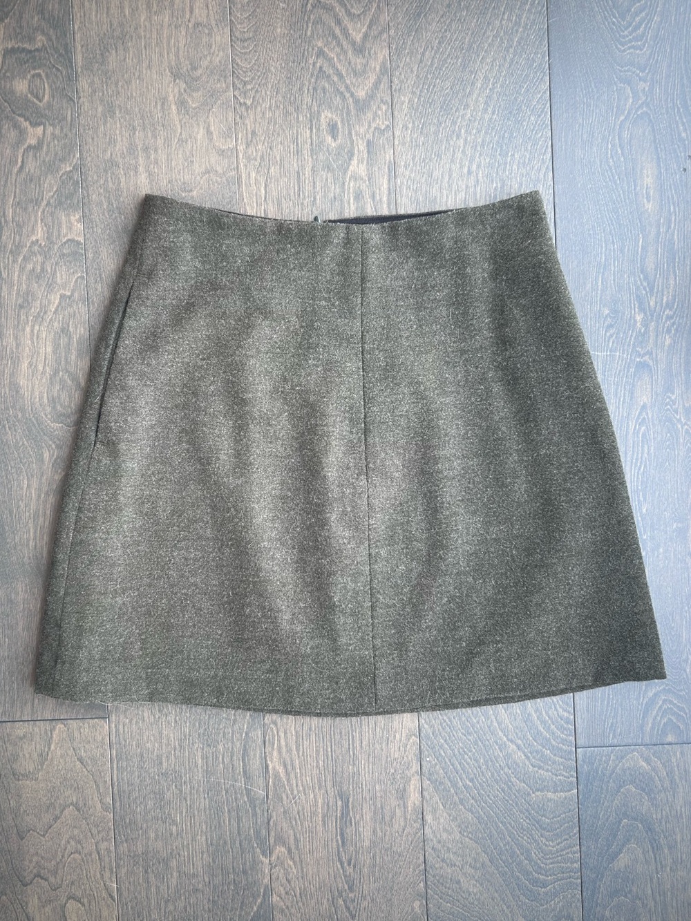 Wilfred Olive Green Grey Mini Skirt
